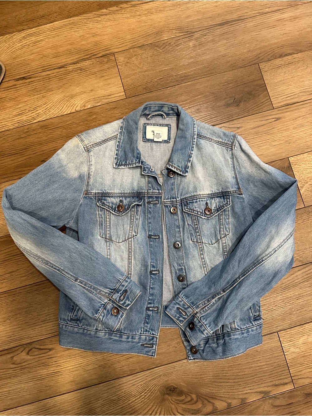 Forever 21 Faded Light Blue Denim Jacket